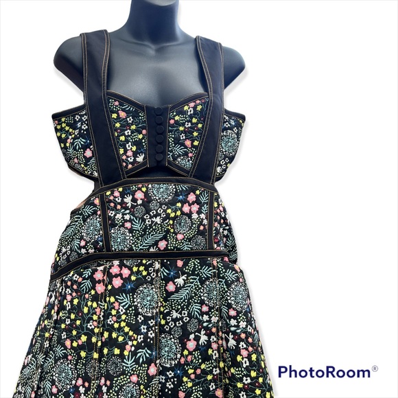 Hailee C Floral Jacquard Mini Dress - Picture 7 of 11